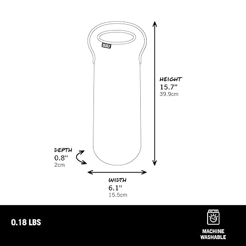 Miniatura 3 de BUILT Bolsa de vino resistente a las manchas, desgarros y agua, con aislamiento ligero y reutilizable, portador protector para viajes en casa,