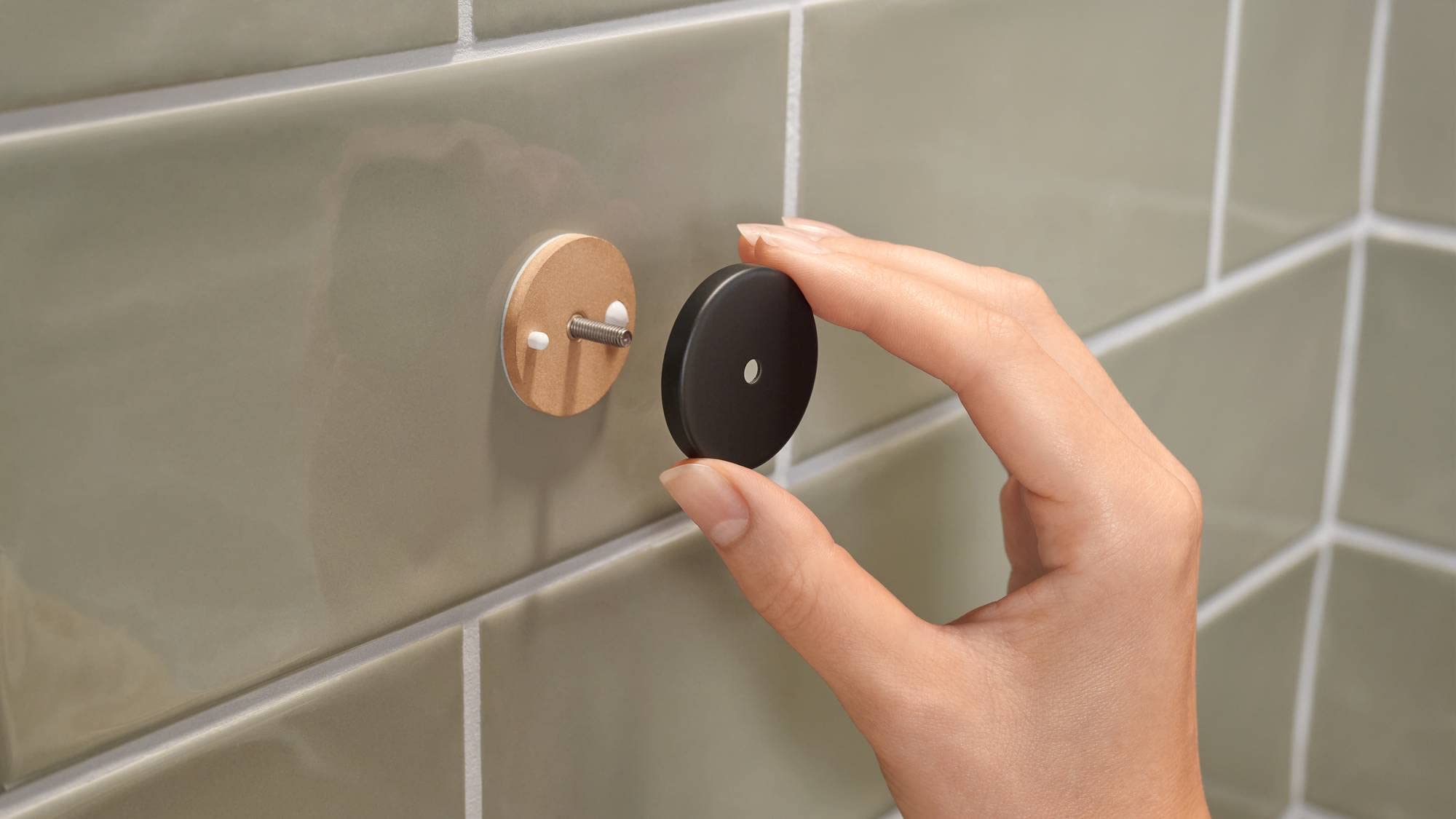 tesa Aluxx Black Corner Shower Shelf for Wall Mounting No Drilling Black Matt Single Tier for Industrial Style — view 10