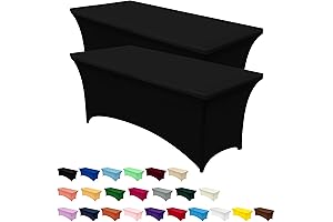 Utopia Kitchen Spandex Tablecloth 2 Pack: Superior Fit, Versatility, and Style for Every Occasion