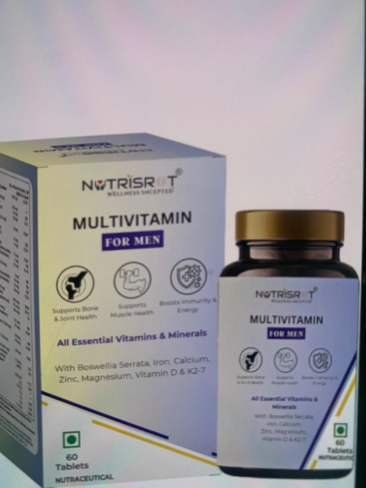 NUTRISROT̖ Complete Multivitamin Supplement For Men with 100% daily RDA ...
