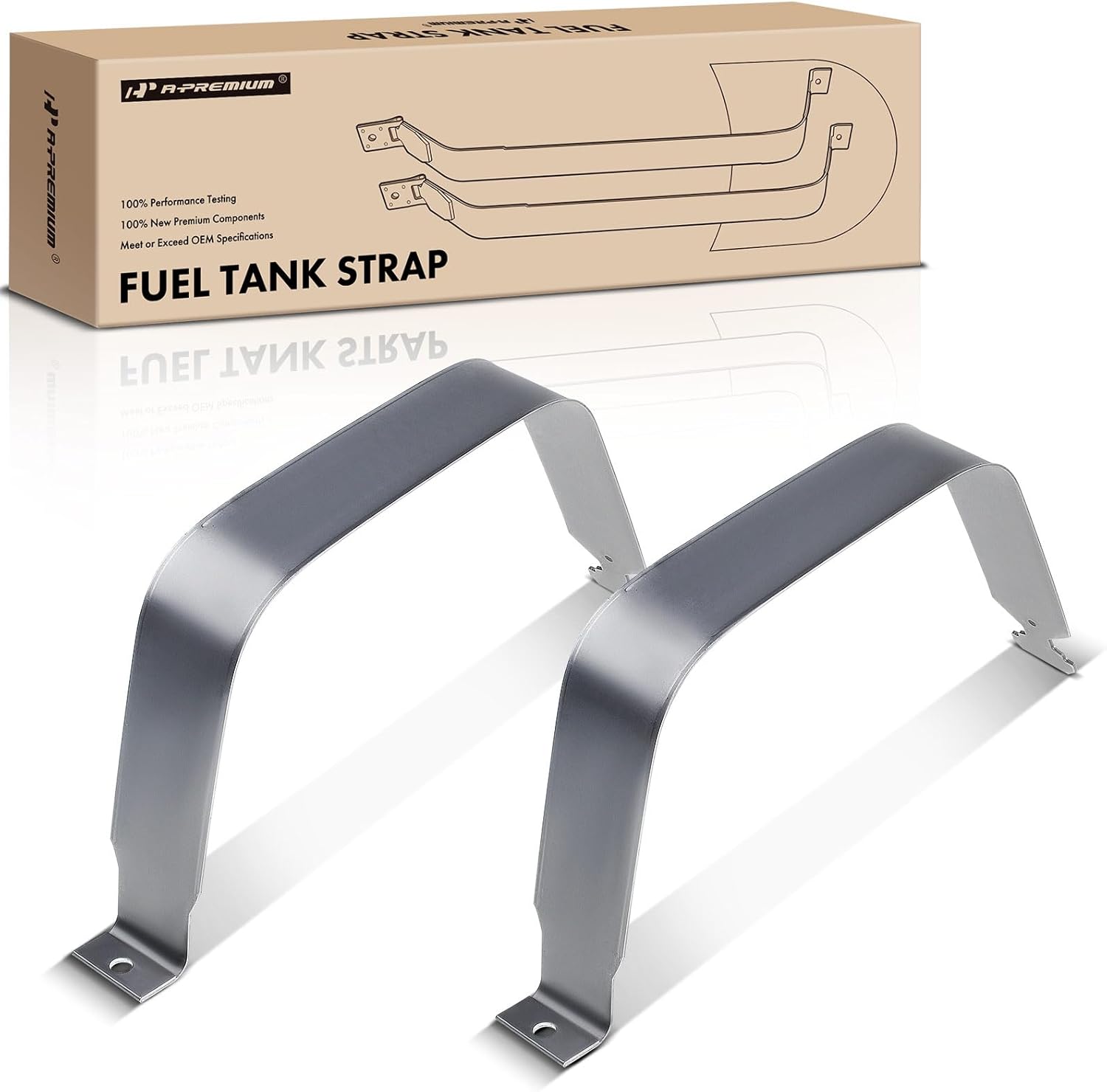 A-Premium Fuel Tank Straps Compatible with Chevrolet Express 1500 2003-2014 Express 2500 3500 4500 Cargo GMC Savana 1500 2500 3500 2-PC Set