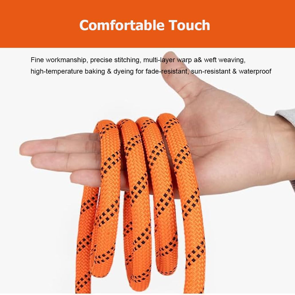 Corde de gréement Robuste en Polyester Double Couche (10 mm, 10 m) - 1141-11904 lbs, idéale pour des activités telles Que Le Camping, la Voile, l'ancrage, Les opérations navales, la randonné