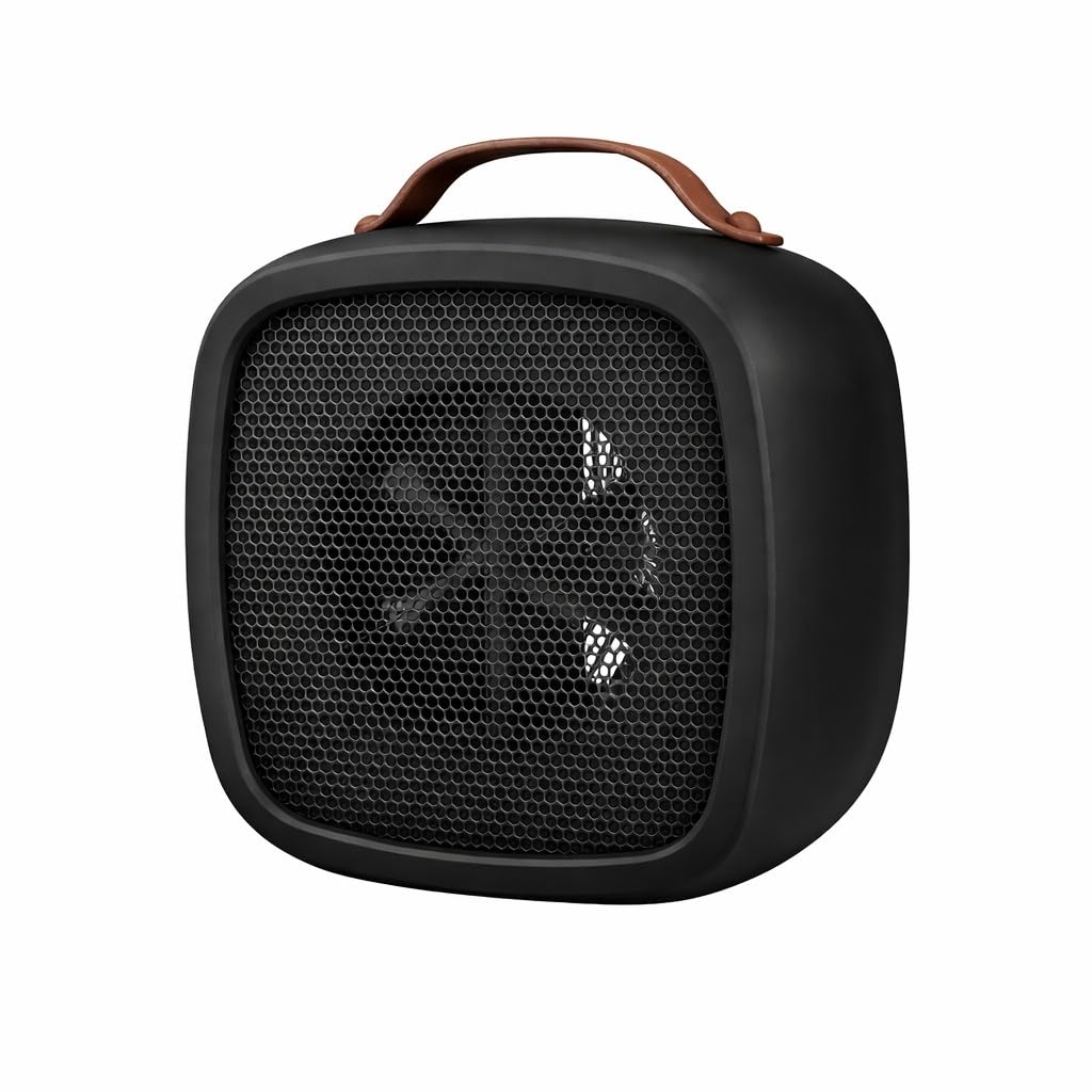 Wonderlamp - Calefactor Portátil Tropico, 500W, Calentamiento Rápido en 3 Segundos, con Asa de Transporte y Apagado Automático, 14,2 x 10,1 x 14,1 cm