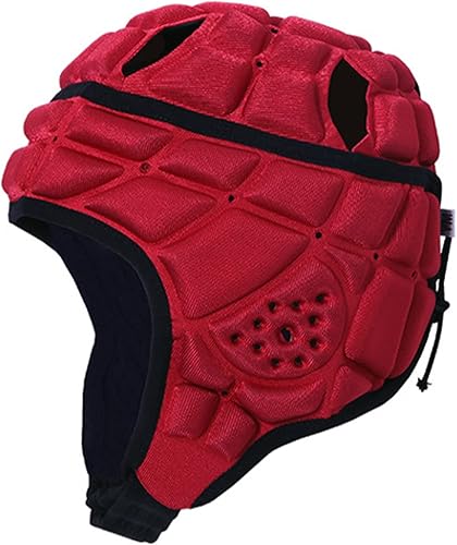 Casco de rugby ajustable para niños, suave acolchado con correa para la barbilla, protector de cabeza para fútbol, juvenil, bandera de fútbol, disponible en Yaxa Colombia