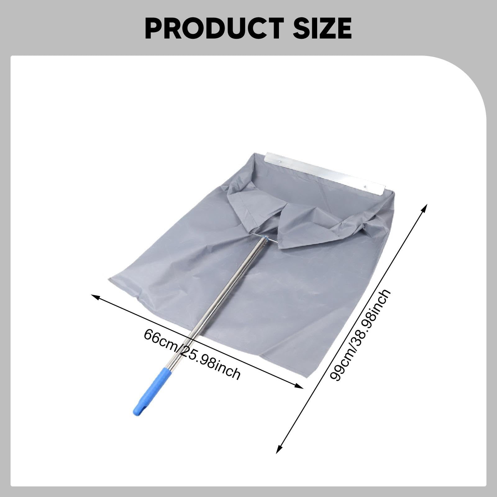 Bolsa Plegable para Residuos de Jardín, Recogedor de Hojas Tipo Recogedor de Lavandería, Bolsa para Hojas de Jardín