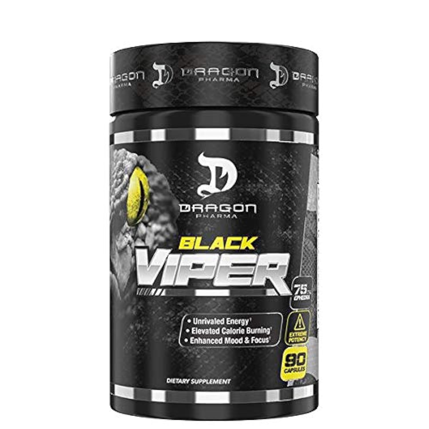 DRAGON PHARMA BLACK VIPER FAT BURNER, Pack Of 90 CAPSULES
