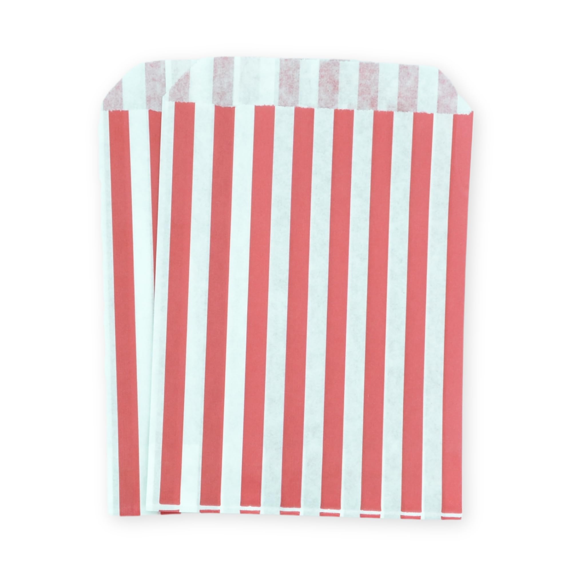 celloexpress 5" x 7" Red Striped Paper Sweet Bags - Classic Confectionery Gift Shop Goodie Party Bags (Pack of 500) โ image 1