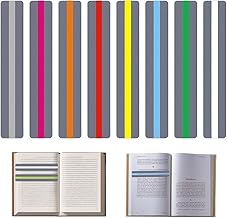 8 Pcs Kids Reading Ruler Bookmark Dyslexia Colorful Rulers 8 Colors Bookmarks for Teachers Students Beginners
