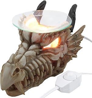 Decorative Snarling Magical Dragon Skull Electric Oil Warmer or Tart Bur...