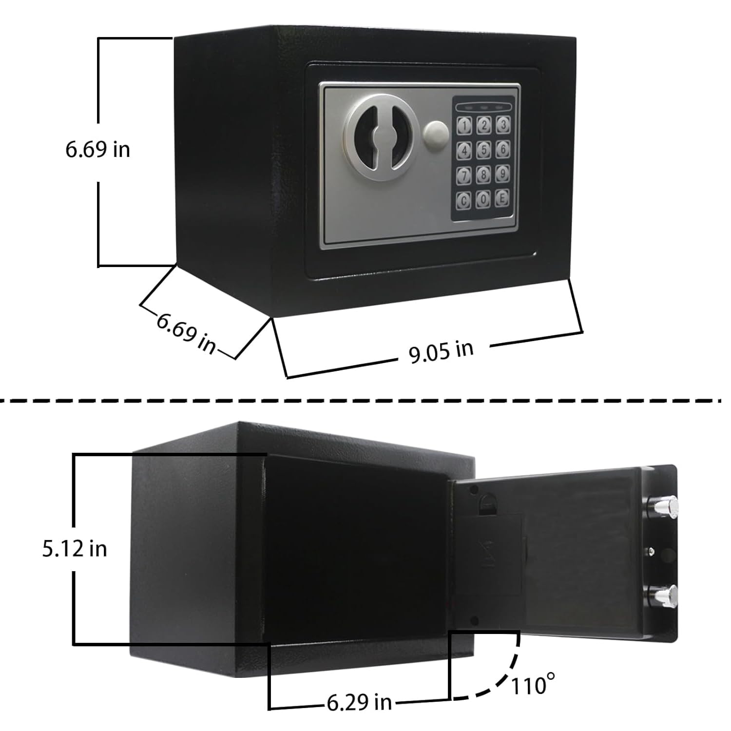 Digital Safe Box with Key - Image 4