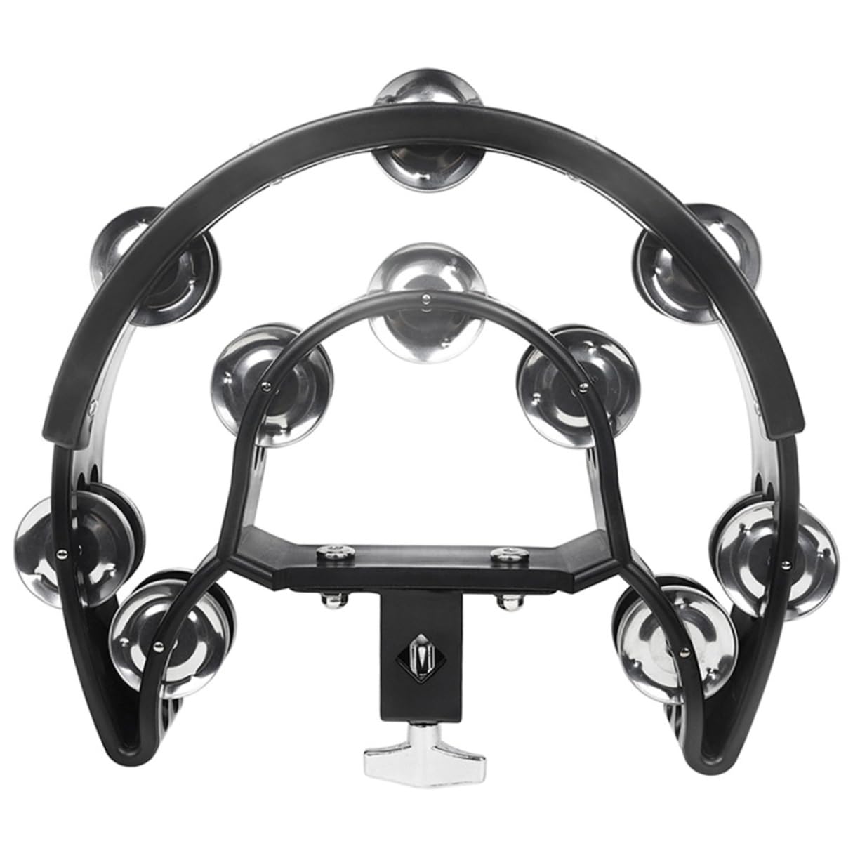 Levemolo Drum Set Percussion Bell Music Educational Portable Hand Bells Metal Tambourines Bells Music Hand Bells for Beginners Hand Shaking Bells Tambourine Dance Bells