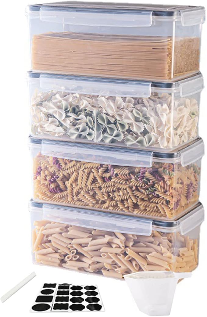 Food Storage Containers 4 Pack 3.2L kitchen Storage Containers Cereal
