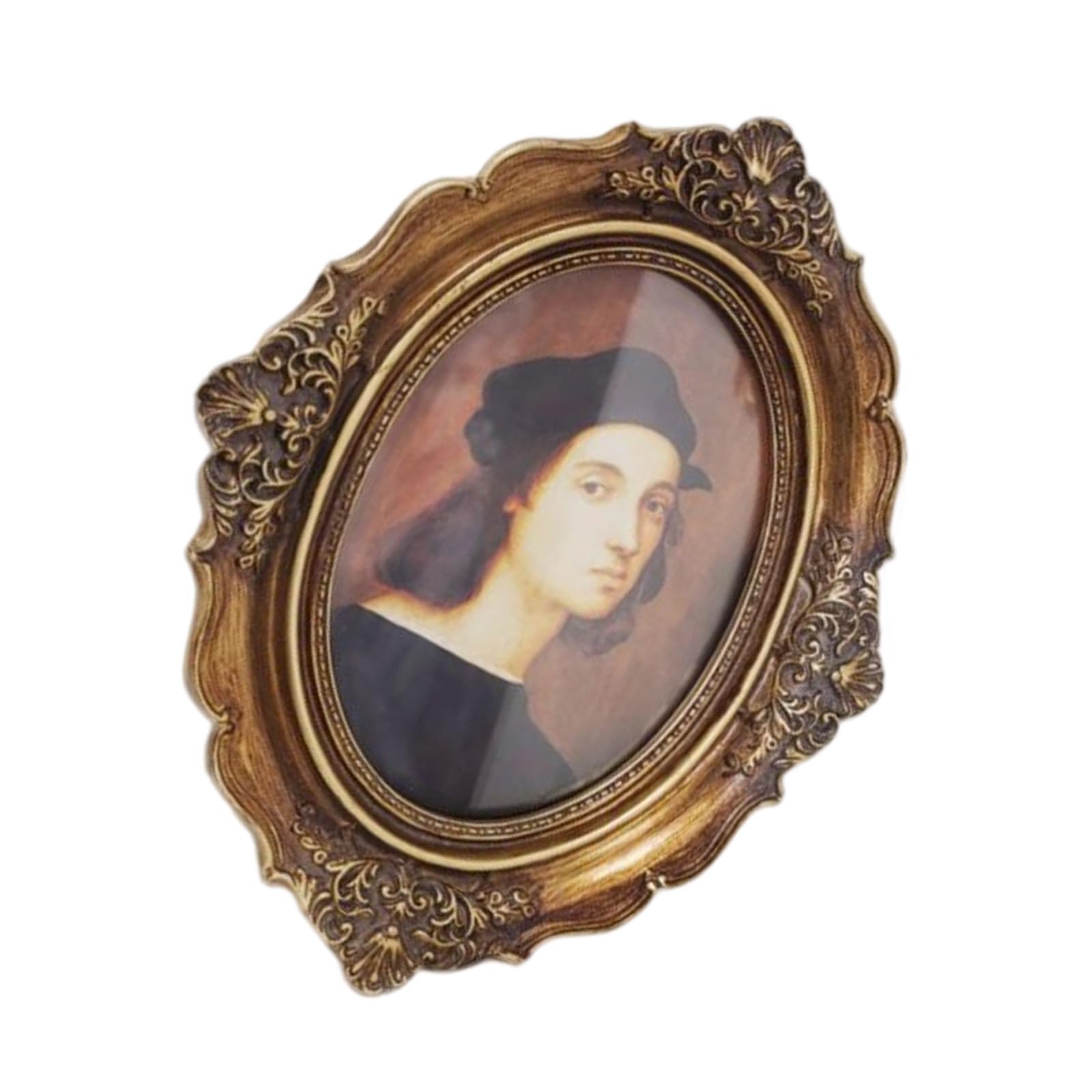 Nucelit Retro Picture Frame, Minis Antique Ornate Photo Frame for Tabletop Wall Display, Old Fashioned Photo Gallery Art Decors Retro Picture