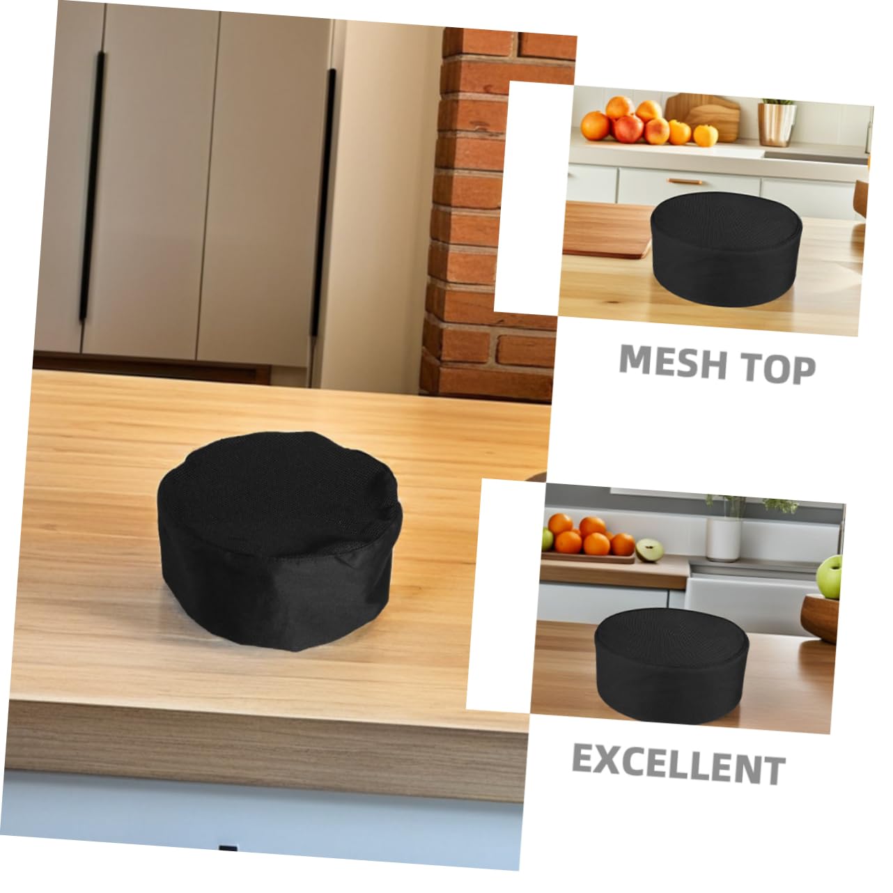 CALLARON 6piezas Gorros de Chef Unidades Gorro de Cocinero Parte Superior de Malla Transpirable Ajustable para Cocina Cafetería Servicio de Catering para Personal de Restaurante Adultos
