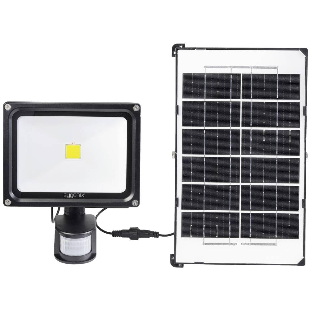 sygonix Solarny reflektor punktowy z czujnikiem ruchu SY-5461110 Moc: 30 W neutralna biel