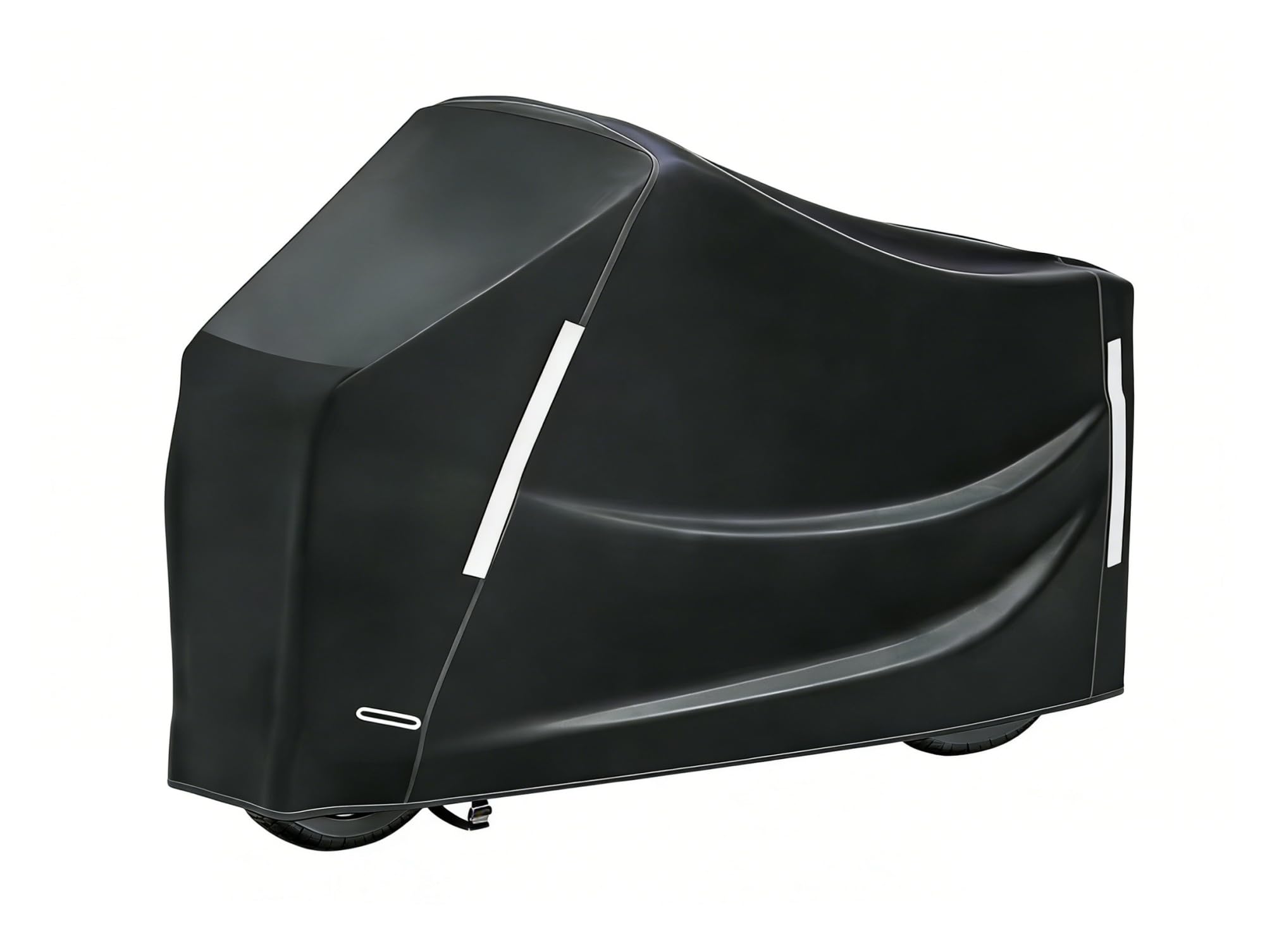Dqzrtueca Black Oxford Cloth E-Bike Cover Reflective Lock Hole(Black)