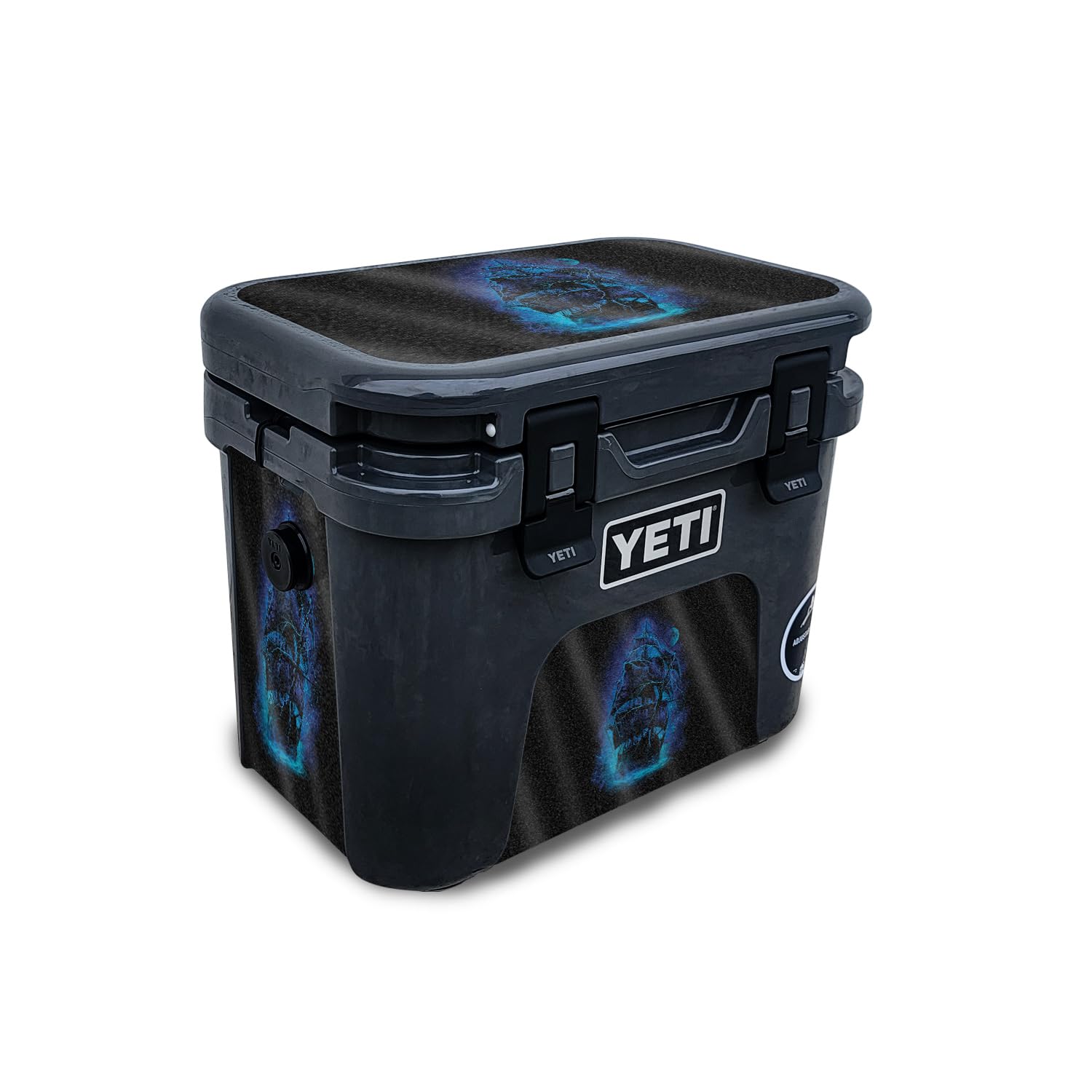 Glossy Glitter Skin Compatible with Yeti Roadie 15 Hard Cooler - Pirate Storm - Premium 3M Vinyl Protective Wrap Decal Cover - Easy to Apply | Crafted in The USA by MightySkins