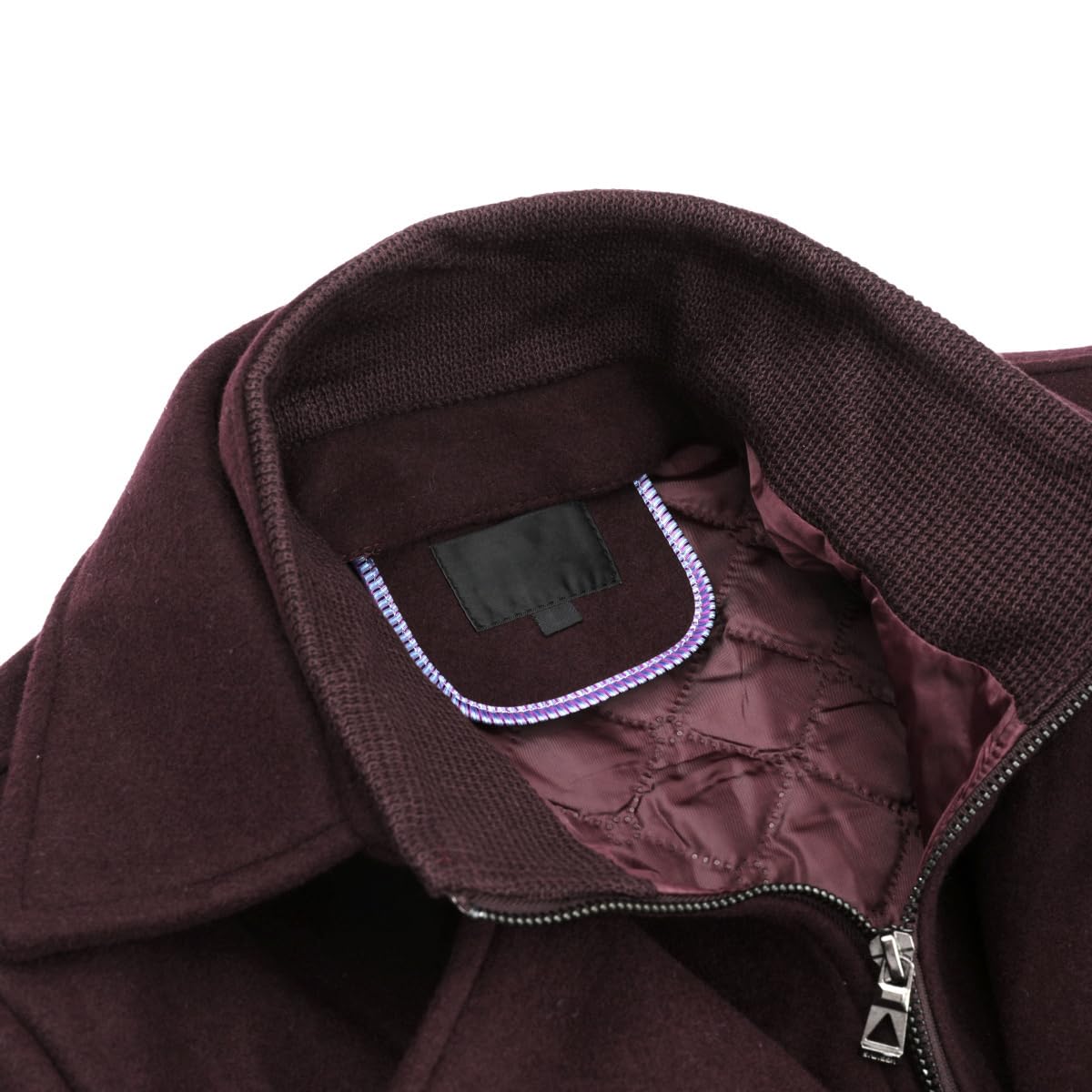 Allthemen Cappotto da Uomo in Lana Trench Slim Fit da Lavoro Corto Business Trench Coat Soft Touch Calda Invernale Coat