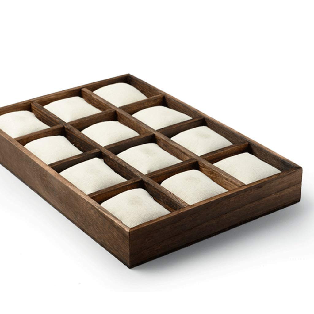 RajoNN Caja de presentación de Reloj con Bolsa para Reloj, Caja de Reloj, Organizador de Caja, exhibición para Hombres y Mujeres, Estilo Vintage
