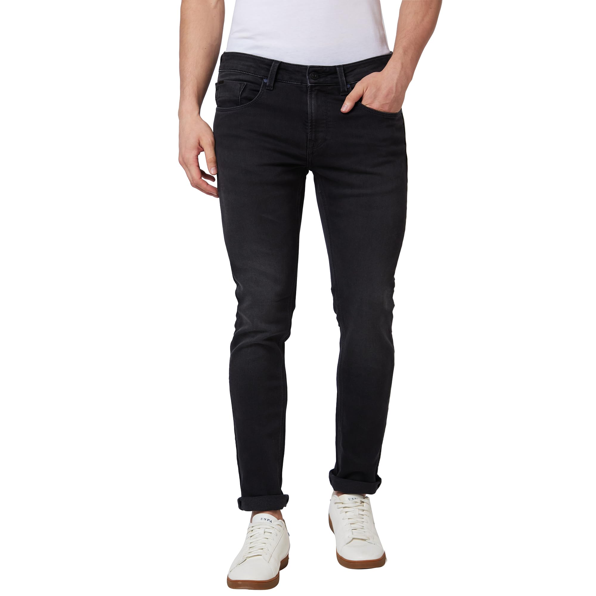 spykar Men's Slim Fit Low-Rise Jeans-picture-23