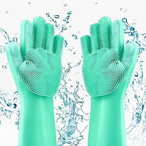 Louis Donné Silikon-Handschuhe mit Wash Scrubber Cover