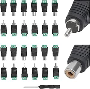 2PCS RCA Femmina A RCA Femmina Cavo Audio Video Jack Connettore Adattatore Da RCA A Jack RCA 2/3 - Foto 6