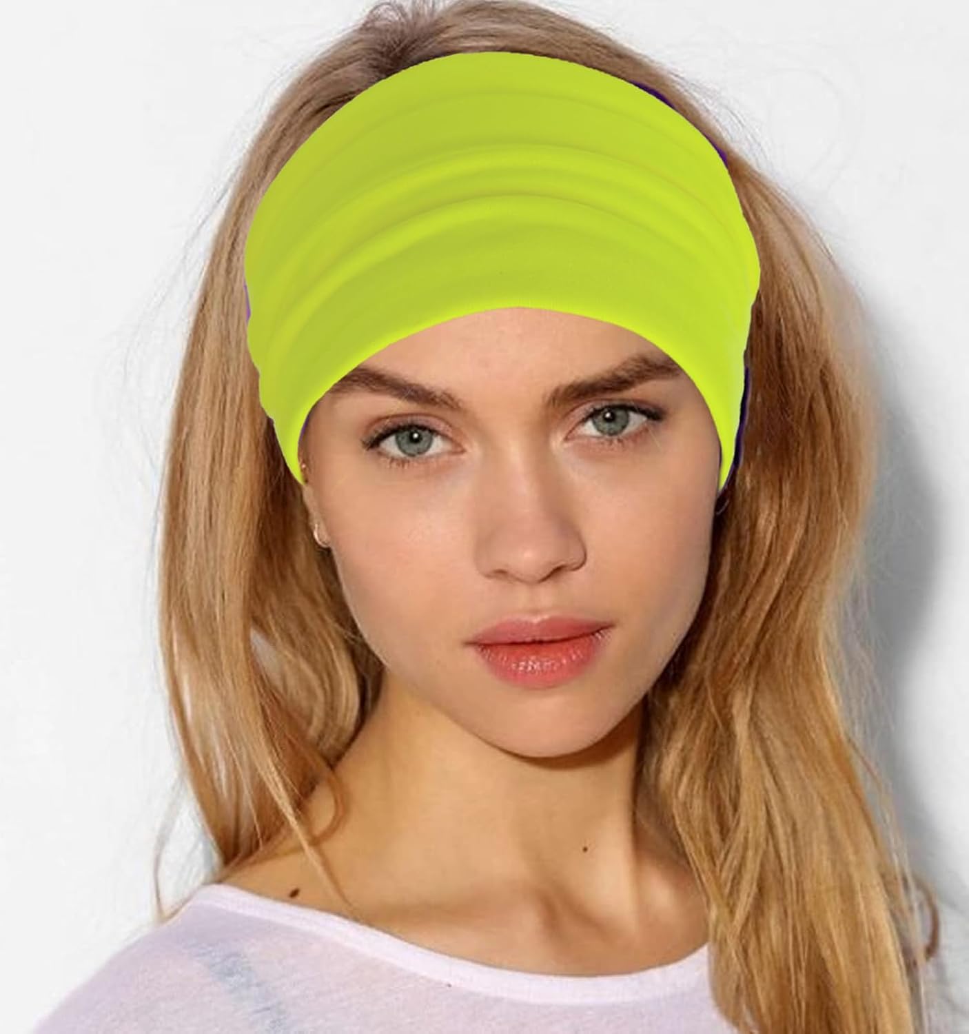 Zupro Fashion Women's Wide Headbands 2Pcs Non Slip Elastic Moisture Wicking image 3