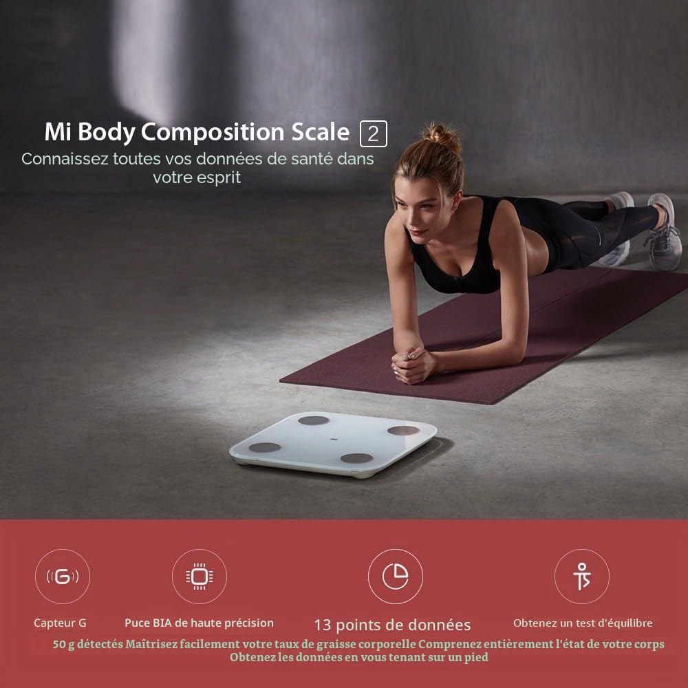Bascula Baño Xiaomi Diagnostica Bluetooth Blanca