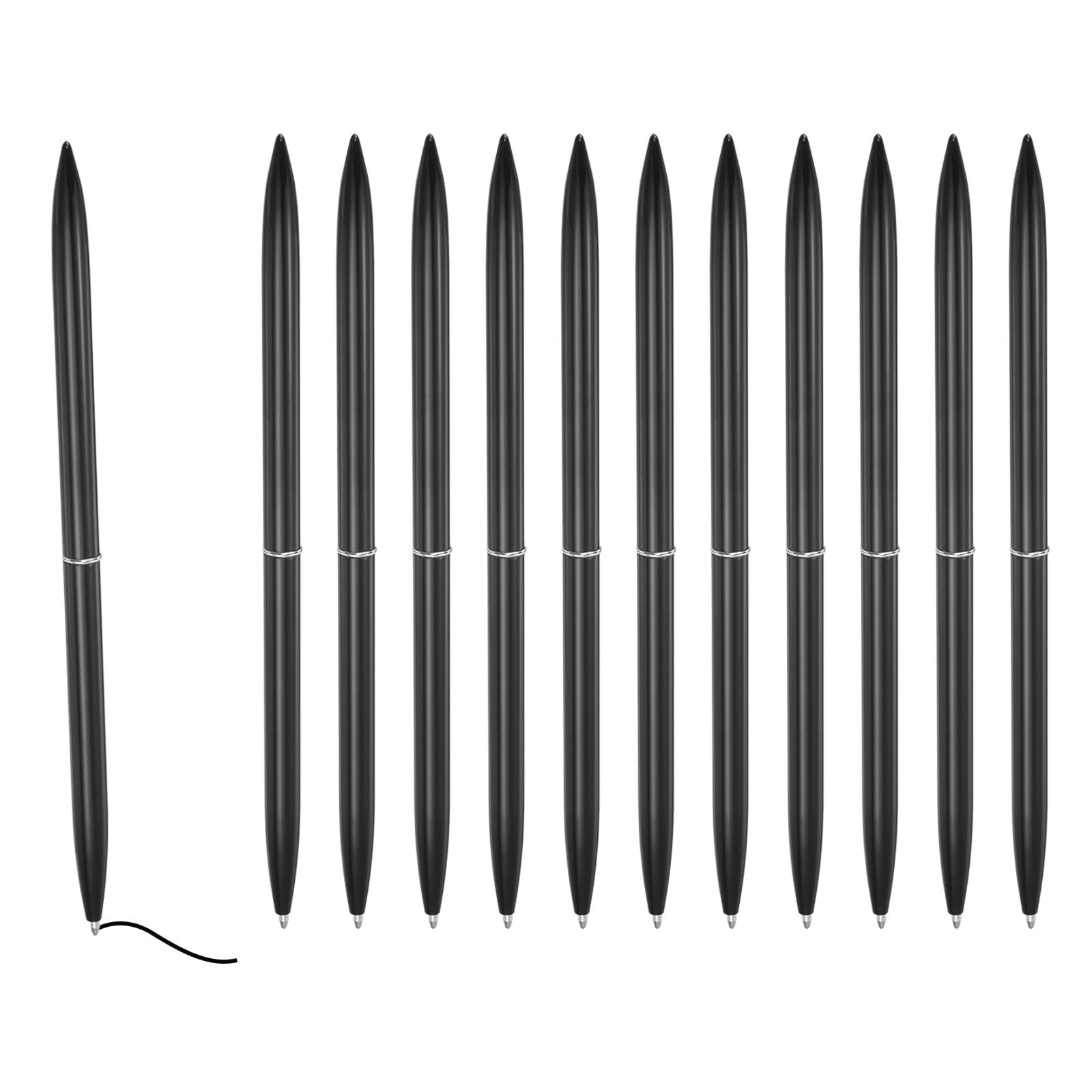 PATIKIL Penna A Sfera In Metallo Con Cristalli, 6 Penne Con Diamante Di Cristallo Inchiostro Nero Punta 1.0mm Scintillante Per Donne Regalo Ufficio