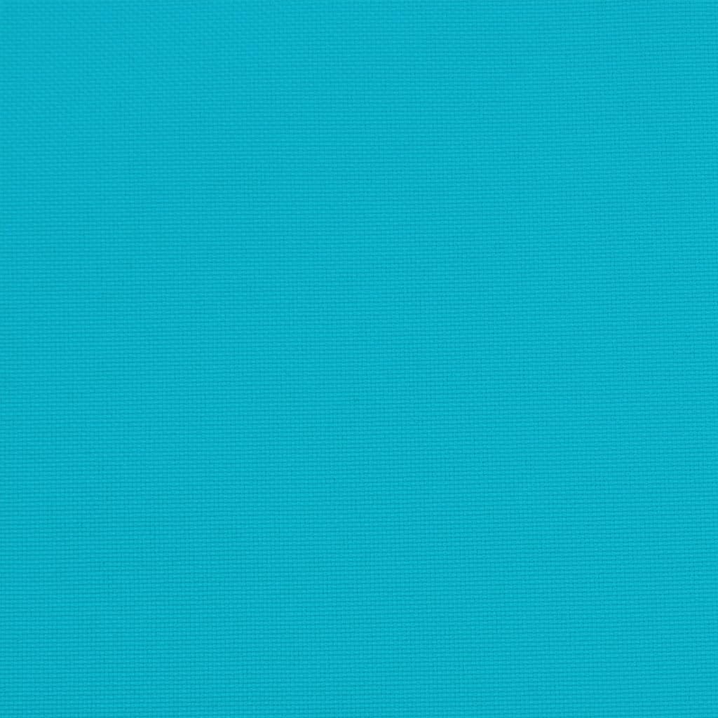 vidaXL Lot de 4 Coussins de Chaise de Jardin, Galettes de Siège Antidérapantes, Décoration Terrasse Patio Extérieur, Turquoise 40x40x4cm Tissu
