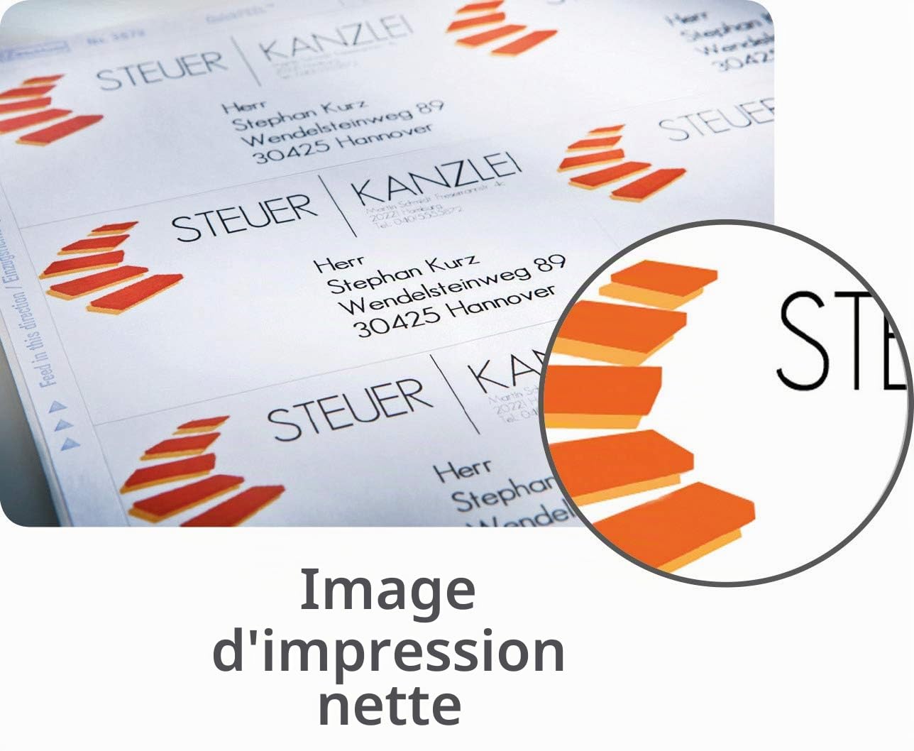 Avery zweckform l 7164–100, d'étiquettes 63,5 x 72 mm, 100 feuilles/1200 étiquettes blanc