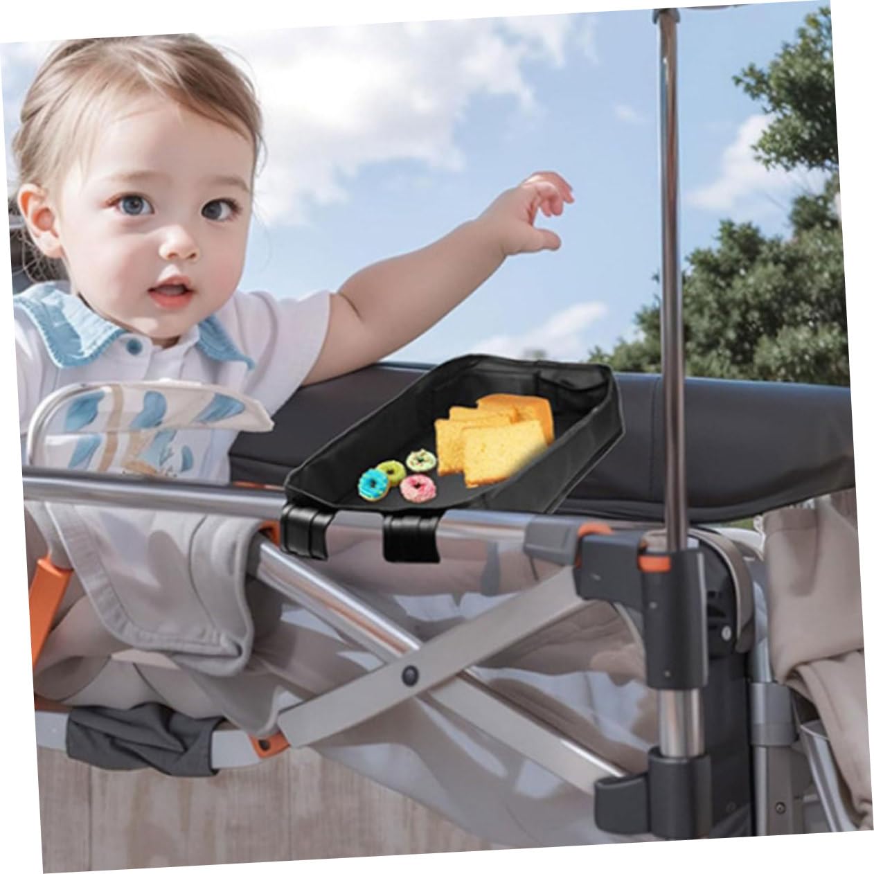 LIFKOME Plateau À Collations Pour Poussette De Bébé