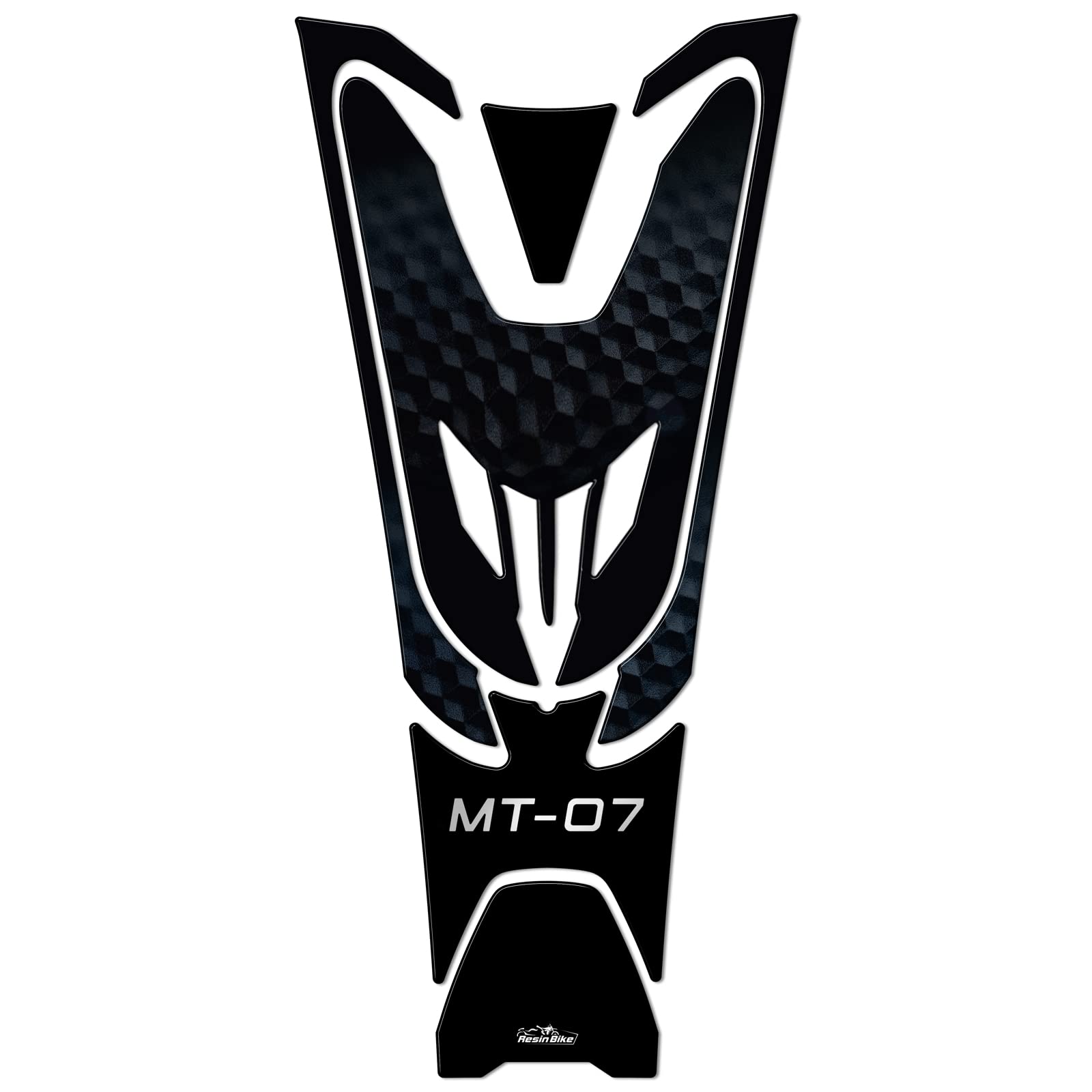 Resin Bike Adhesivos de Moto Compatibles con Yamaha MT-07 2022. Protección Protector de Tanque de Choques y Arañazos de Moto. Adhesivo 3D Resinado - Made in Italy
