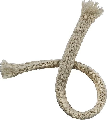 Miniatura 2 de 20 mechas de algodón de 1/4 de pulgada y 6.3 pulgadas redondas de aceite de queroseno para velas de roca, lámpara de aceite de queroseno, lámpara de