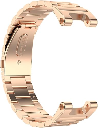 Miniatura 6 de FitTurn compatible con bandas Amazfit T-Rex, pulsera de repuesto con clase de acero inoxidable sólido de metal ajustable correa de pulsera con