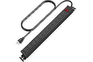 Rotating Mountable 12 Outlet Power Strip: Elevate Your Electrical Convenience