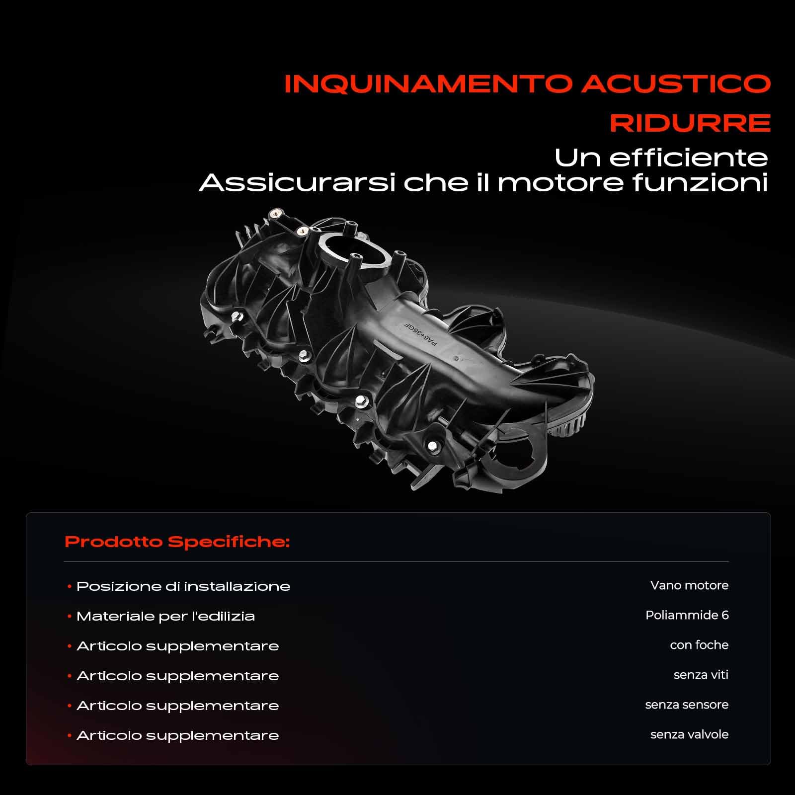 Frankberg Collettore di aspirazione con guarnizione 9659449480 | Compatibile con: Discovery Sport L550