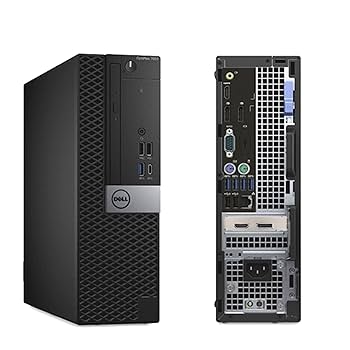 Dell OptiPlex SFF Desktop Computer PC with New 27 Inch FHD