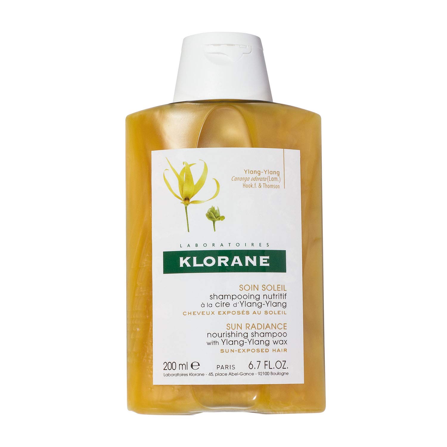 KloraneShampooing à la Cire d'Ylang- 200ml,Black