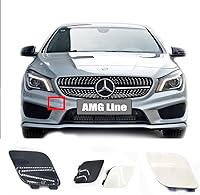 Vista 7 de Cubierta de remolque delantera para Mercedes-Benz CLA-Class Coupé W117 para CLA180 CLA200 CLA220 CLA250 2012 2013 2014 2015 Tapa de ojo de gancho