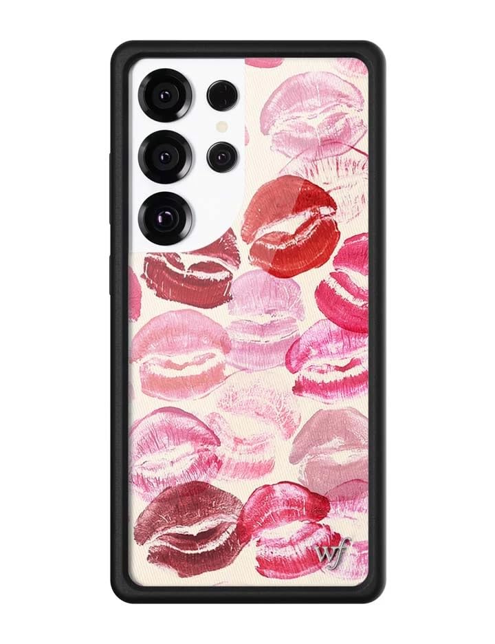 Wildflower Custodie - Compatibile con Samsung Galaxy S25 Plus | Paraurti protettivo nero, certificato Test di caduta da 4 piedi, piccole imprese di proprietà delle donne | Kensington Collab - rosso