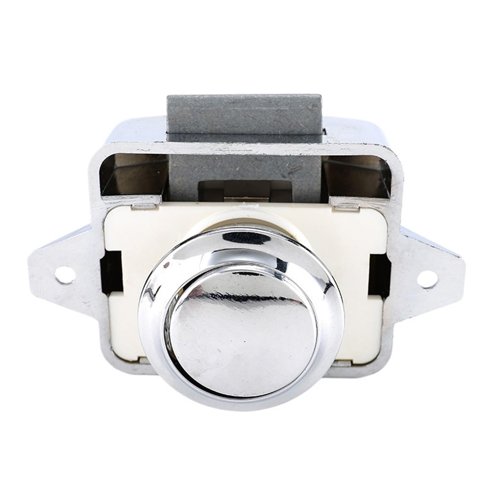 Wqgqpxob Cromo Camper Car Push Lock 26Mm Rv Caravan Boat Motor Home Cinet Drawer Latch Button Locks For Furniture Hardware 1Pcs(Cromo)
