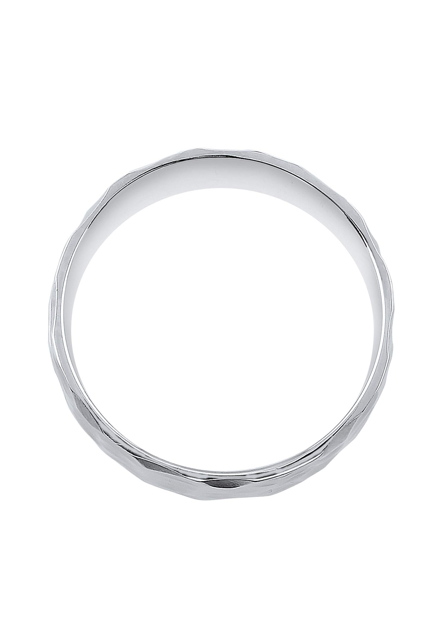 Elli Ring Damen Band Basic Gehämmert 925 Silber