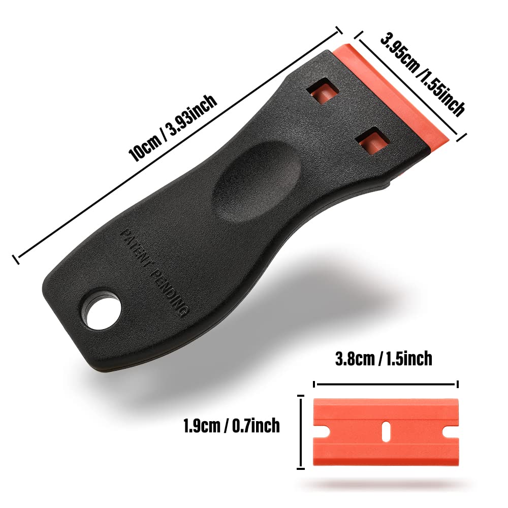 NEWISHTOOL Sticker Removal Tool, Plastic Razor Blade Scraper for Cleaning — Amazon image 7