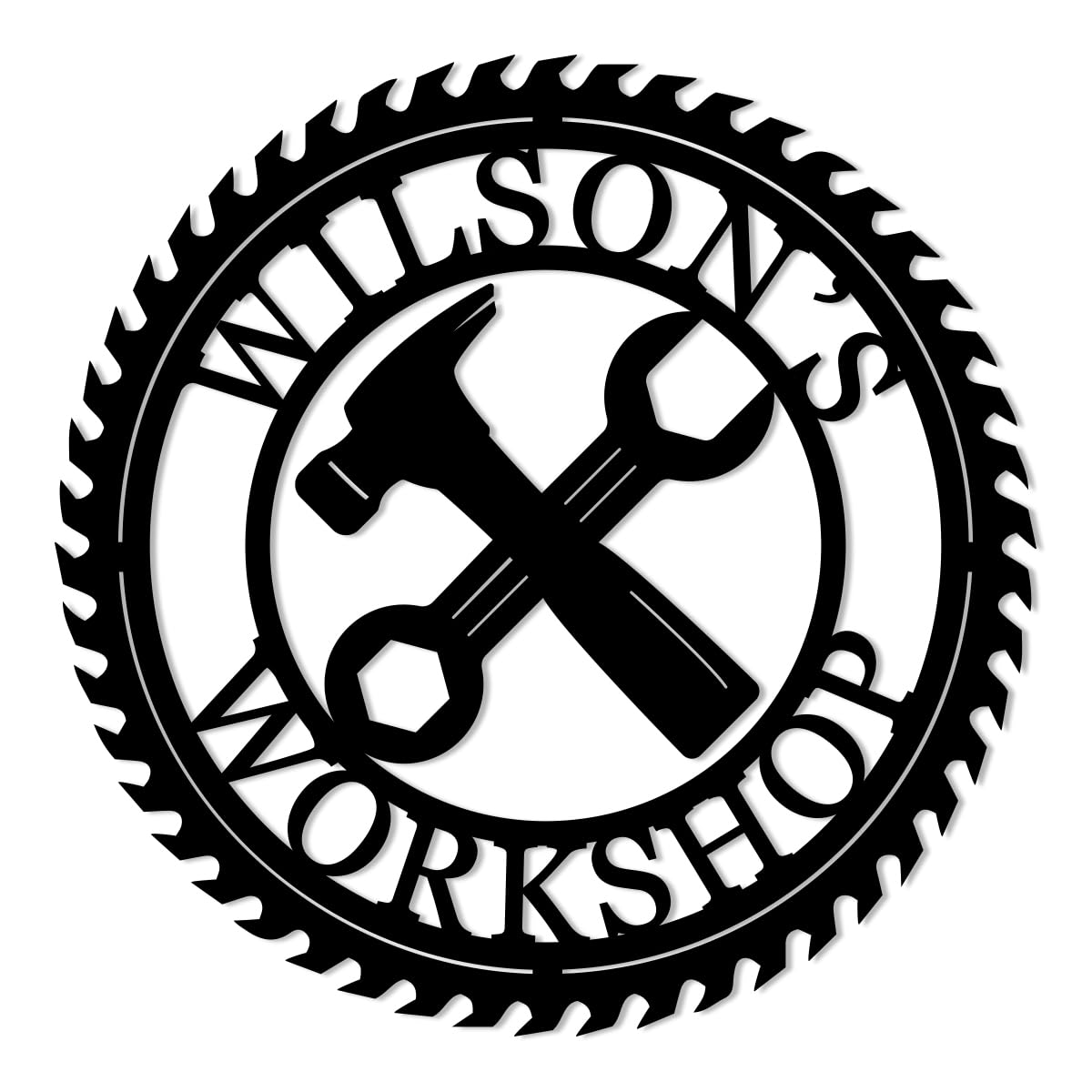 Personalized Workshop Signs for Man, Custom Garage Last Name Wall Décor, Mechanic Gifts, Work Shop Metal Decor, Man Cave Sign, Garage Wall Sign,