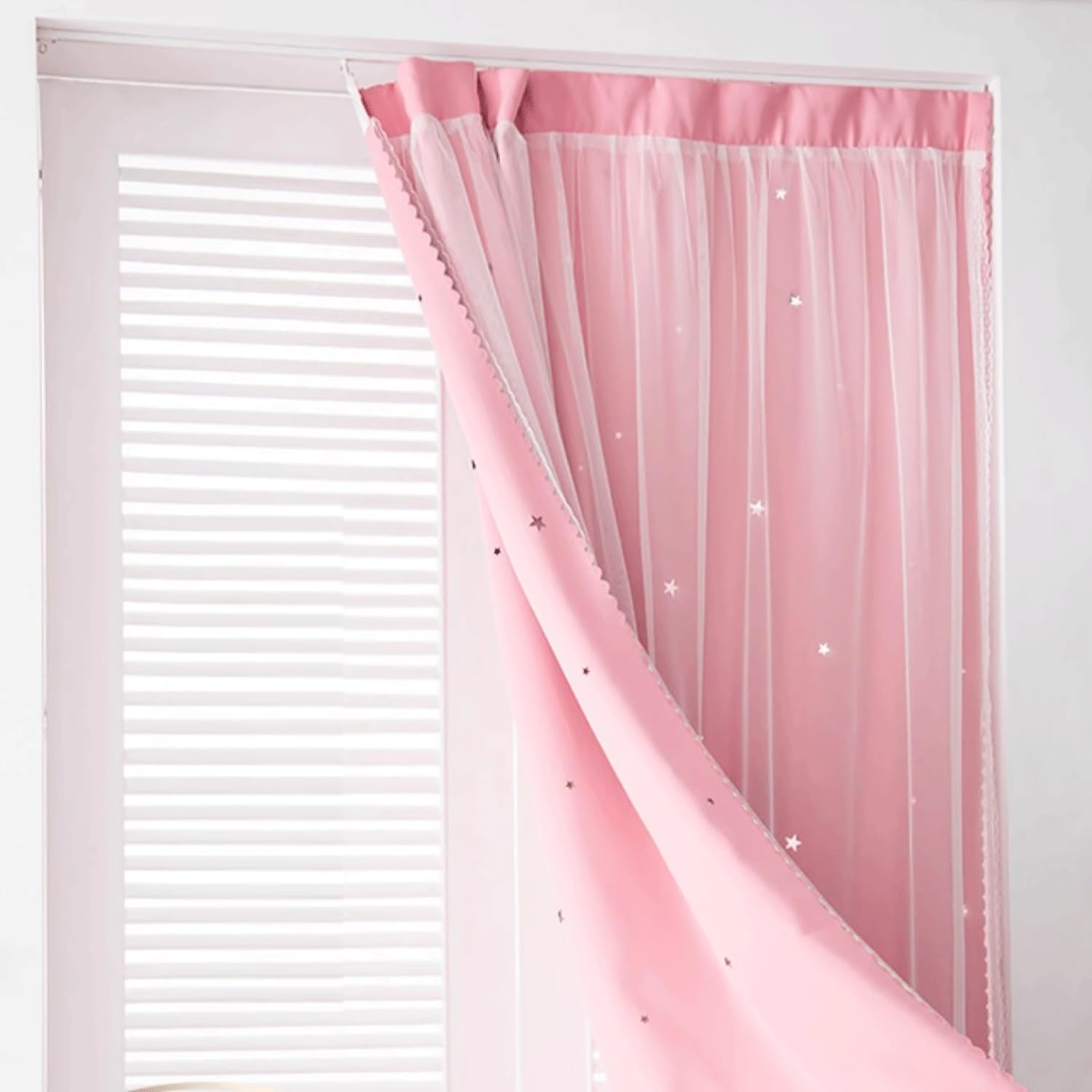 Tringle à rideau adhésive – Support plafond et mur, sans perçage, séparateur de pièce pour la maison, la chambre, la salle de bain, le balcon, 4 m – Installation facile, design polyvalent