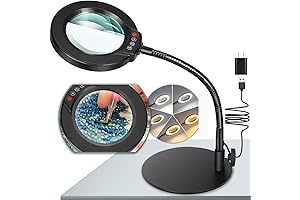 10x Magnifying Glass with Light - Perfect for Close Work and Craft Projects