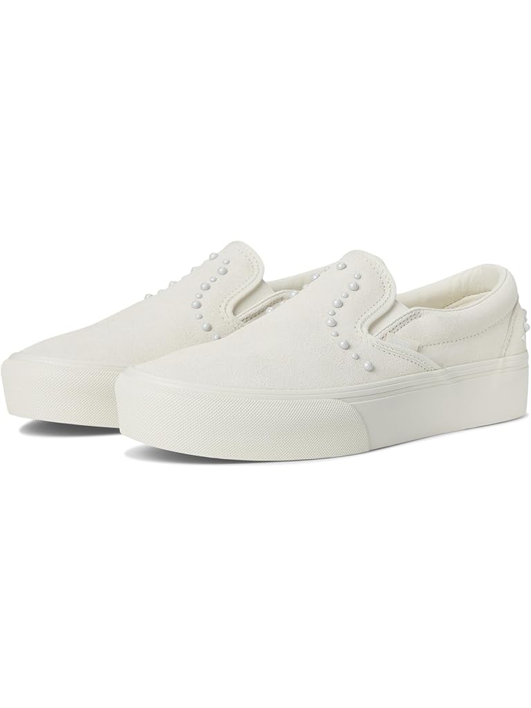 White Vans Classic Slip-On Platform