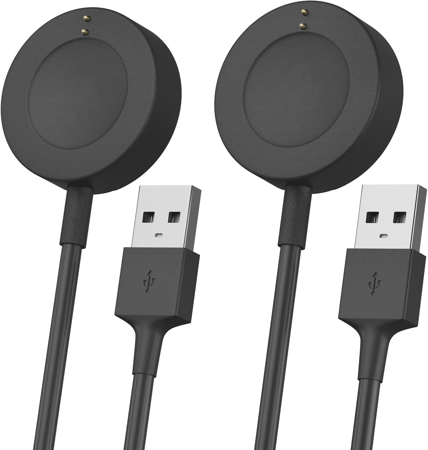 Sinoacc 2-Pack Charger for Fossil Gen 6 Gen 5 Gen 5E Gen 4 Smartwatch Charging Cable Cord for Emporio Armani/Skagen falster 2 / Misfit Vapor 2 / Diesel Guard 2.5 / Michael Kors Runway 3.3Ft(1M)