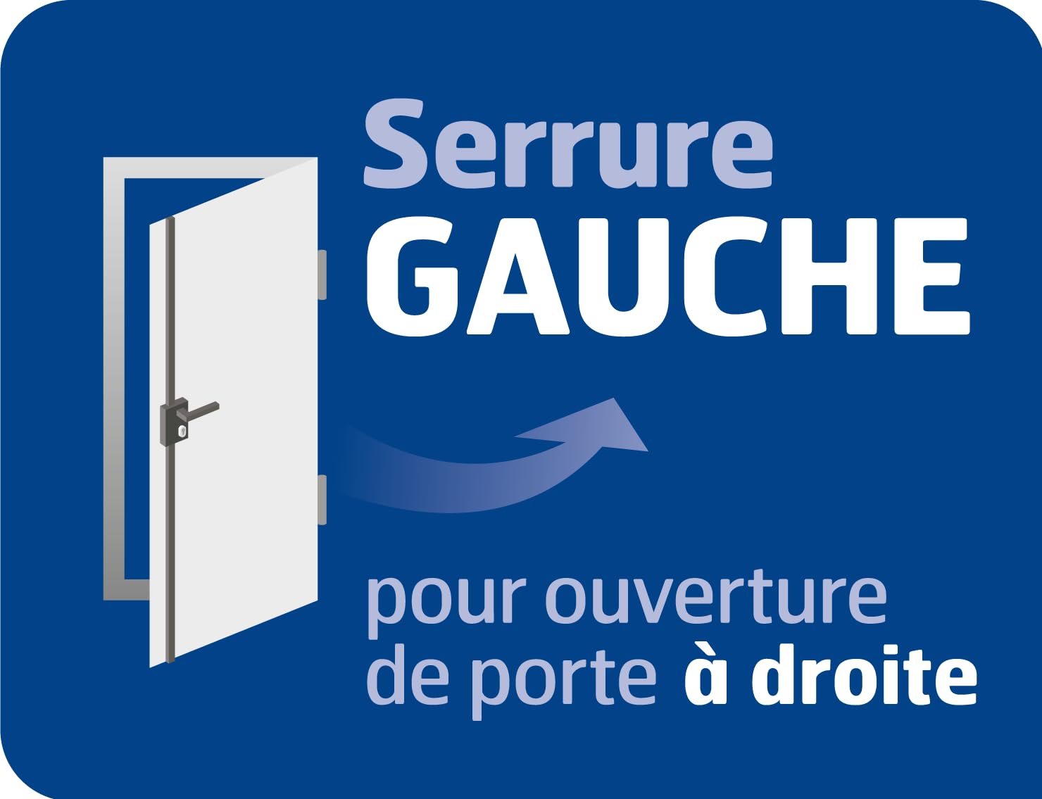 BRICARD Serrure en applique multipoints Astral 74726C, débrayable, anthracite, sens gauche, fournie avec 5 clés